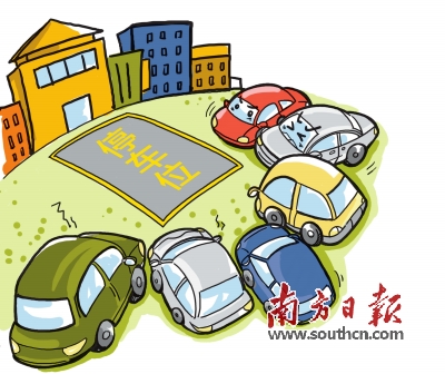 停车位不够,商业中心拥堵成常态