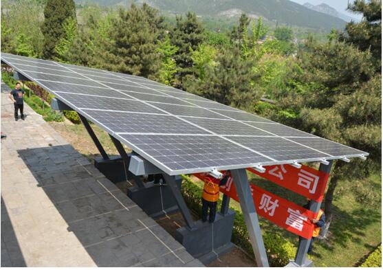 助力云居寺科技办寺 乐叶捐建分布式单晶光伏