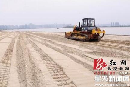长沙县将现3万多平米海滩 预计明年五一开放