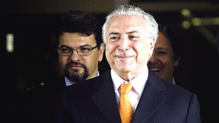 特梅尔继任巴西代总统
