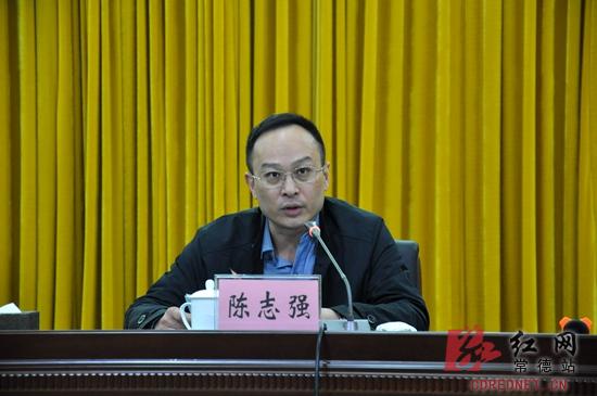 常德市委宣传部副部长陈志强作动员报告