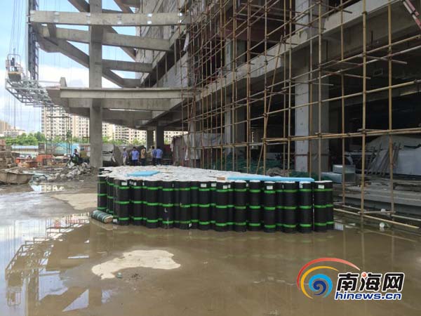 海口一工地被查扣1380卷涉假沥青防水卷材 案