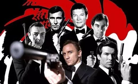 电影007的历任扮演者都是高大帅气。