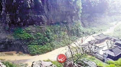 武隆天生三桥景区被淹