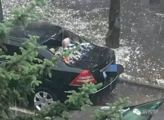 下冰雹,车主再看到爱车直接哭晕在厕所