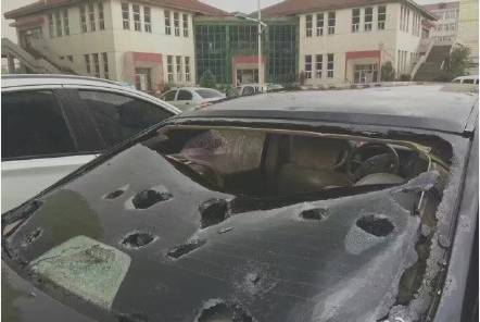 下冰雹,车主再看到爱车直接哭晕在厕所