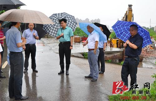 谢岳峰)6月15日下午,湖南省湘潭市雨湖区委副书记,区长何锋带队前往