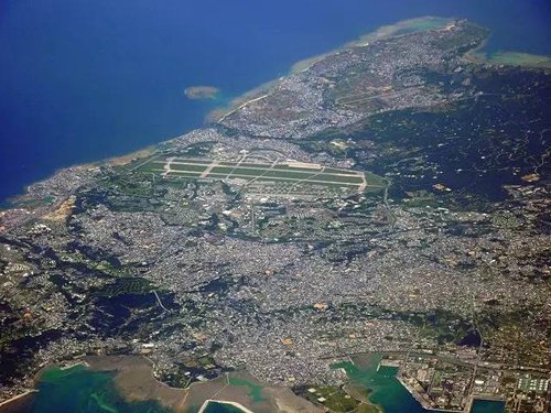 冲绳嘉手纳基地俯瞰图