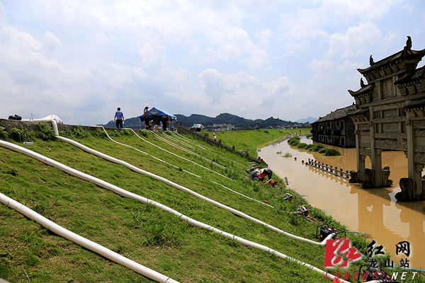 龙山里耶洪水已消退正全力排涝|洪水|排涝|博物