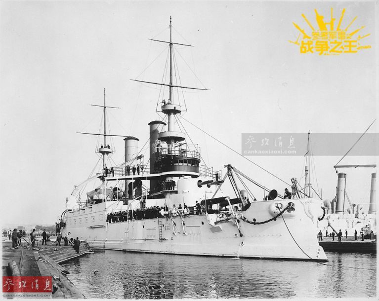 图为纽波特纽斯船厂于1896年开工建造的第一艘战列舰奇尔沙治号 (bb-5