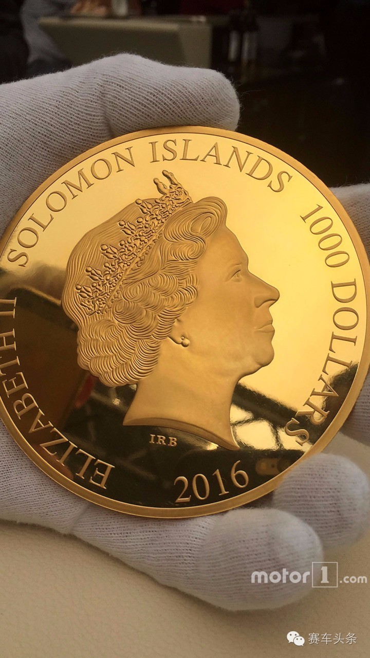 壕真多!4万美金的F1金币本周末英国热卖