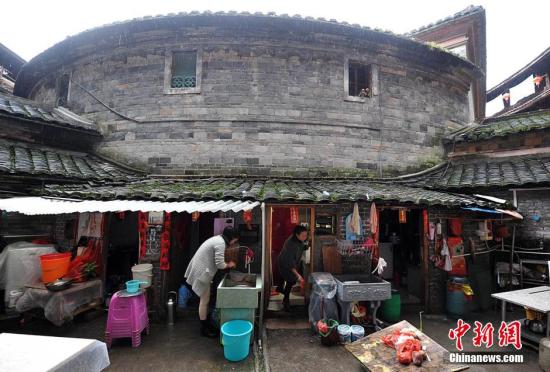 资料图：福建土楼。张斌 摄