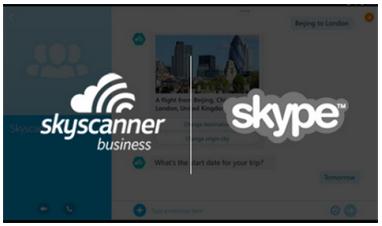 Skyscanner天巡与Skype合作开发创新型智能聊