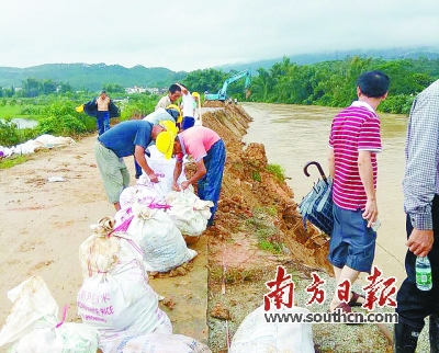 汤塘遭受暴雨袭击农作物受灾面积600多亩