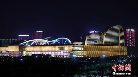 8月31日晚，杭州夜景美如画。二十国集团领导人杭州峰会即将在杭州举行。中新社记者 盛佳鹏 摄