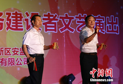 服务一线建设者 天津滨海新区慰问团走进中建