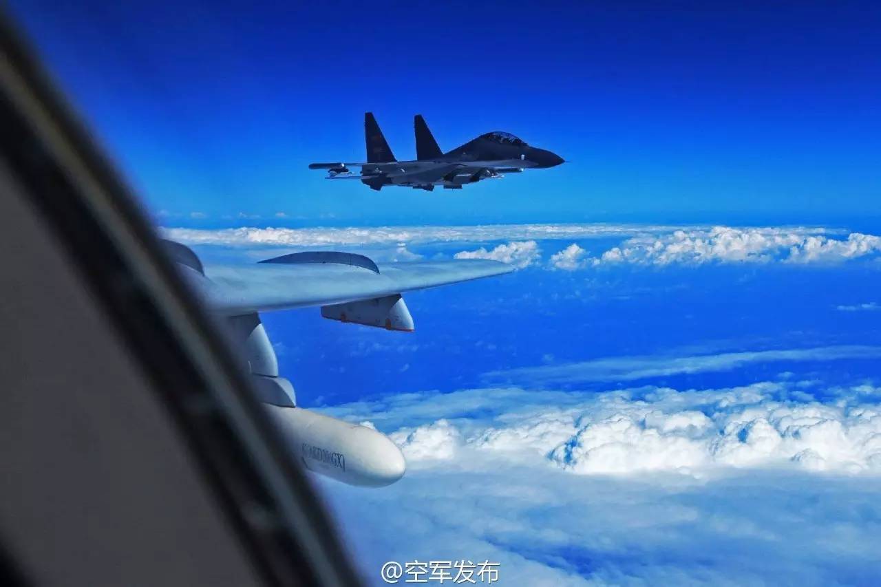 40多架各型战机今天前出西太平洋 中国空军检