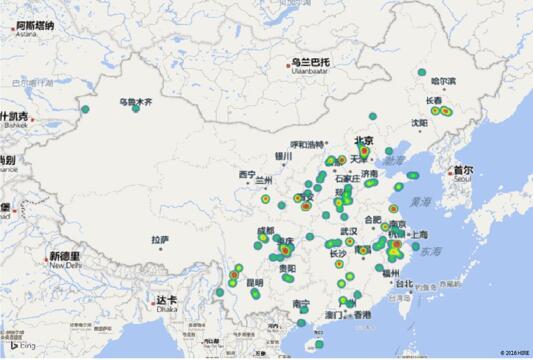 价格举报分布图