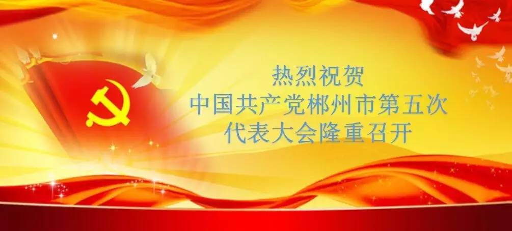 郴州市第五次党代会开幕 交出满意答卷绘就美