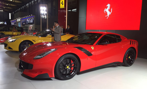 法拉利F12tdf限量版中国首秀|法拉利|发动机