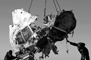 MH17的残骸。
