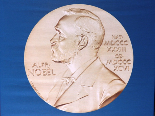 资料图：诺贝尔奖奖章。