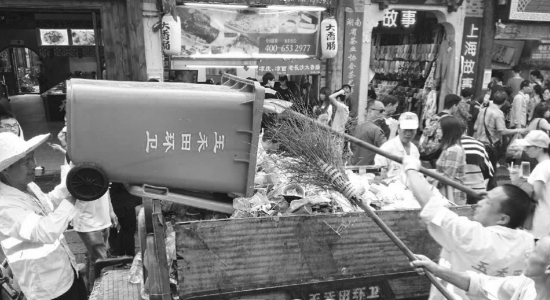 长沙太平街:转个圈回来垃圾桶又满了|垃圾|步行