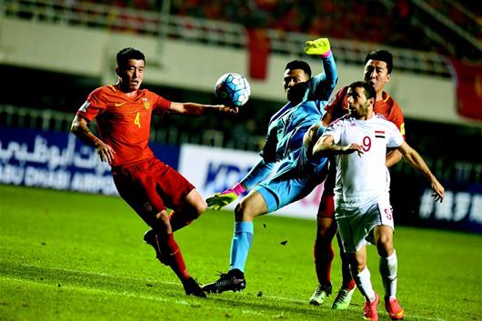 图文:0:1国足输给叙利亚|叙利亚|中国队|国足