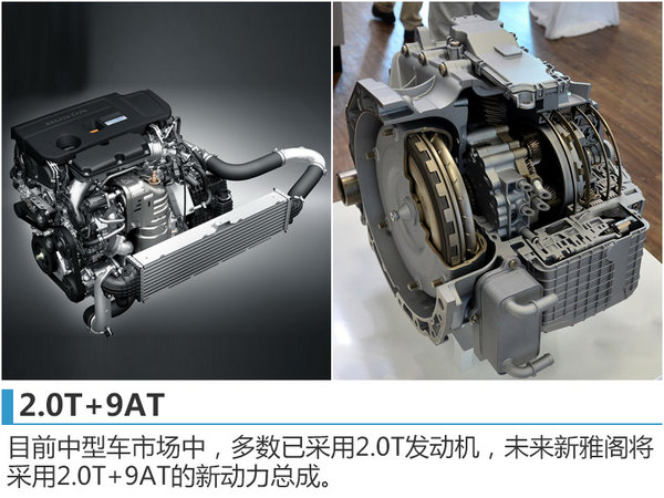 本田新雅阁将搭2.0T+9AT 动力秒杀3.0L