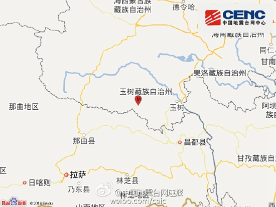 青海玉树州杂多县发生3.1级地震 震源深度9千米