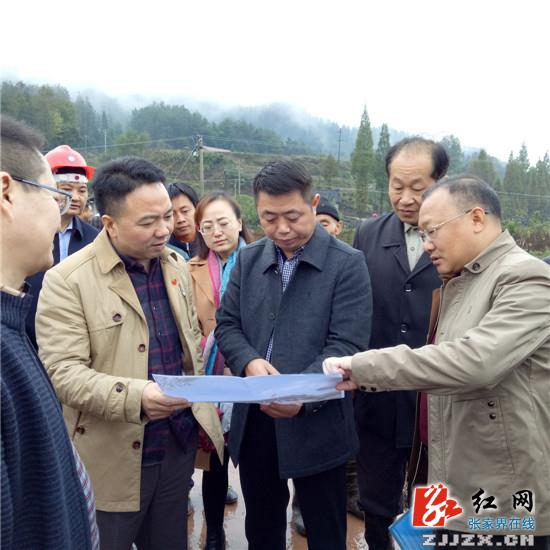 湖南省桑植县委副书记熊卫国,桑植县委常委,纪委书记张小庆等在