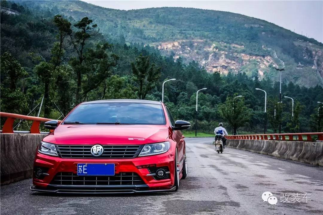 闪到眼睛的电镀红 大众新CC改装案例-手机新
