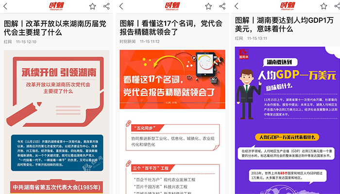 党代会开幕 红网的新媒体创意惊艳“朋友圈”