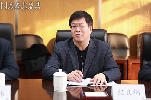 河北经贸大学党委书记董兆伟和校长纪良纲一行