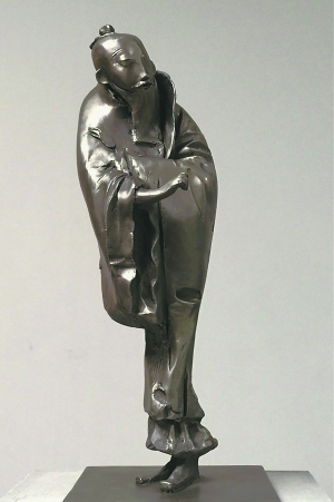 作品《山水》则直接用雕塑的方式回应中国绘画的形式图片