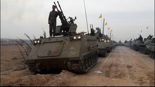 美视其为恐怖组织 他们却开着大量美式装甲车