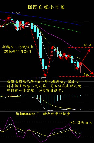 志诚谈金:11.24原油上涨冻产利好美原油白银黄