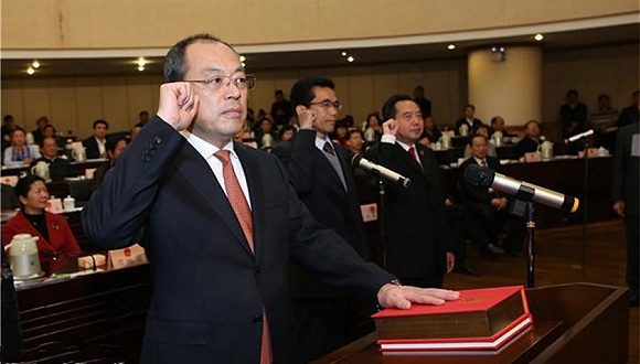 阮成发任云南省代省长 陈豪辞去省长职务