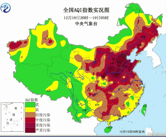 石家庄PM2.5破千 记者：雾霾浓得化不开 (组图)