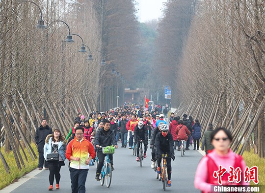 1月1日,大批市民在东湖绿道休闲游玩。 <a target='_blank' href='http://www.chinanews.com/'>䏿–°ç¤¾</a>è®°è€
å¼ ç•
æ‘„ 2017年元旦假日中国接待游客1.2亿人次_新浪财经_新浪网