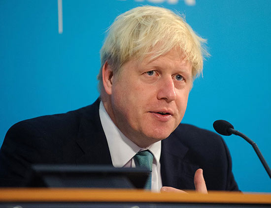 英国外交大臣鲍里斯·约翰逊
