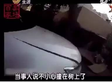 男子开奔驰故意撞大树！这是怎么回事？