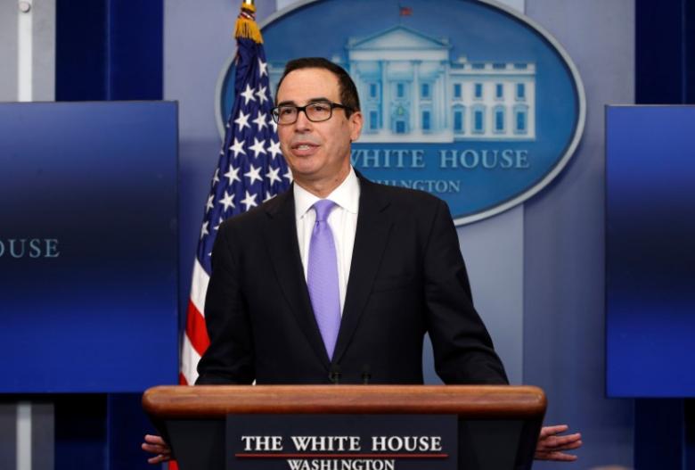 美国财长Mnuchin:预计2018年底GDP增速可达