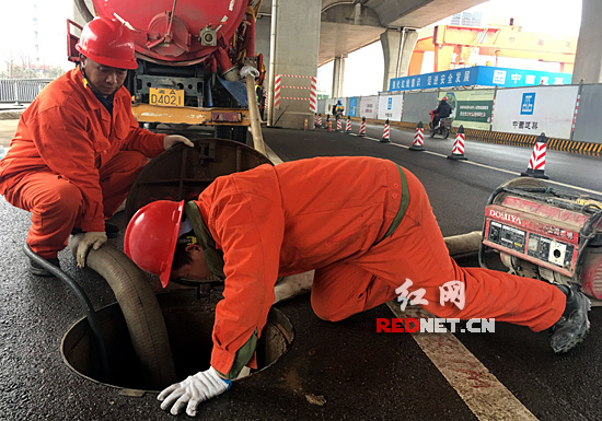 开福区市政2月起对排水管网清淤疏浚 防汛期城
