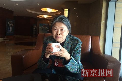 全国政协委员、最高人民法院原副院长黄尔梅。新京报记者 王硕 摄