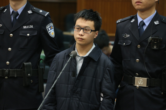 胡某在庭审现场。北京市第一中级人民法院供图。