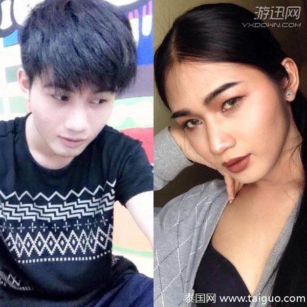泰国变性人前后对比照欣赏 双眼已被彻底亮瞎(图)