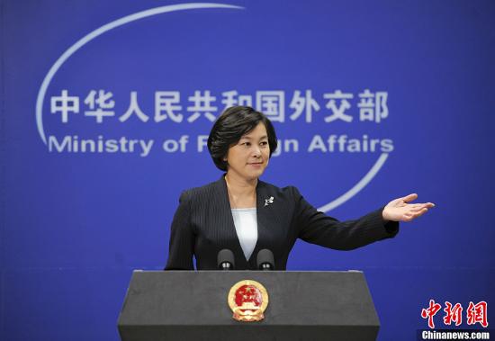 外交部发言人华春莹。中新社发 刘震 摄