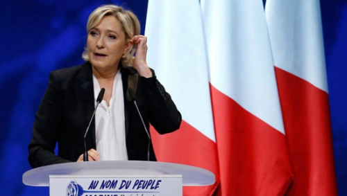 资料图：法国极右翼候选人勒庞。