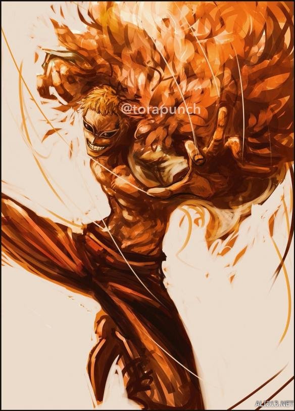 国外画师绘制水彩风格《海贼王》 娜美依旧波